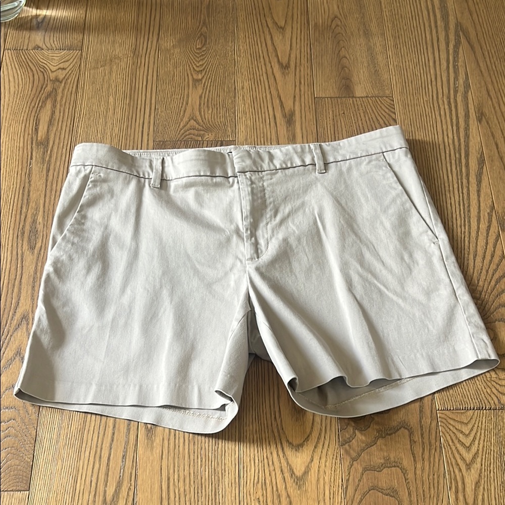 Banana Republic Gray Tailored Bermuda Shorts